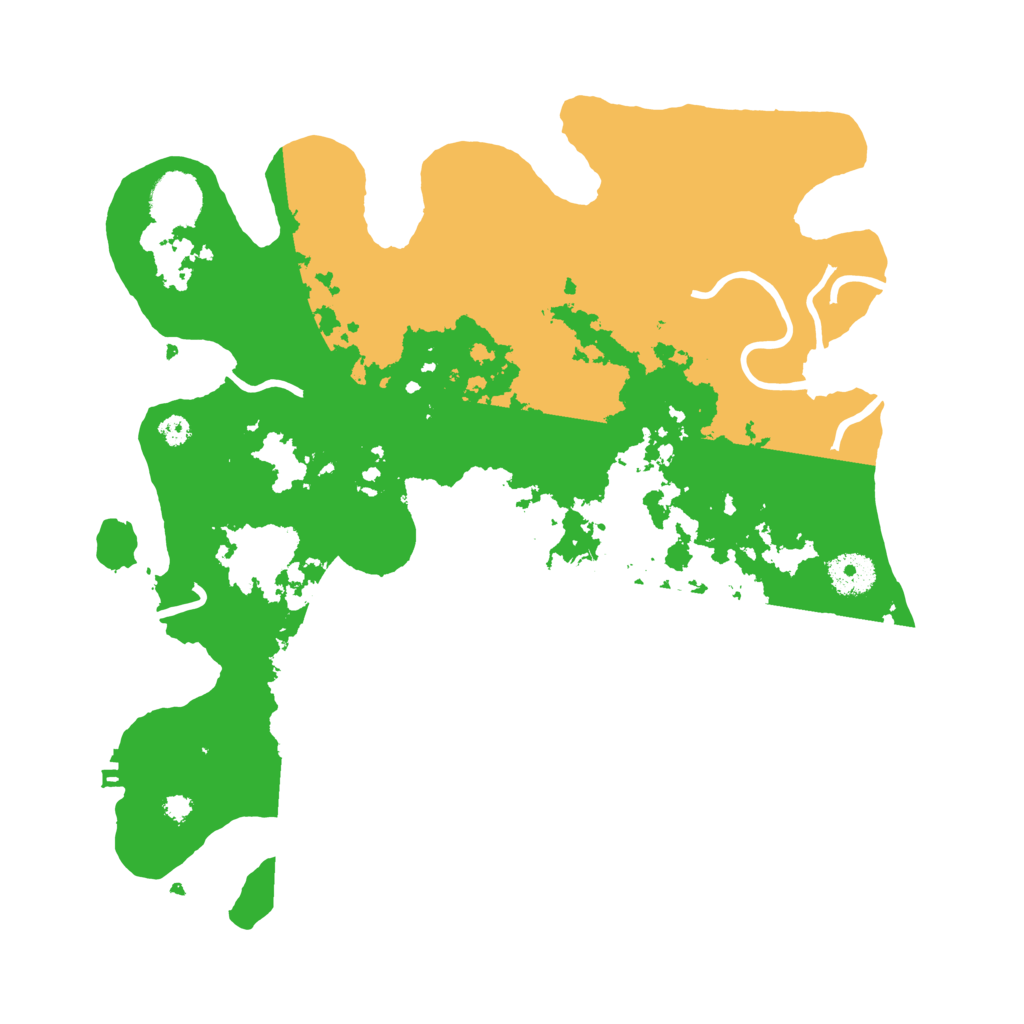 Biome Rust Map: Procedural Map, Size: 3500, Seed: 64235448