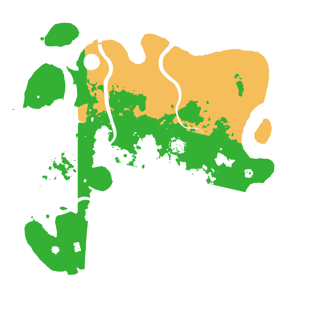 Biome Rust Map: Procedural Map, Size: 3500, Seed: 68863688