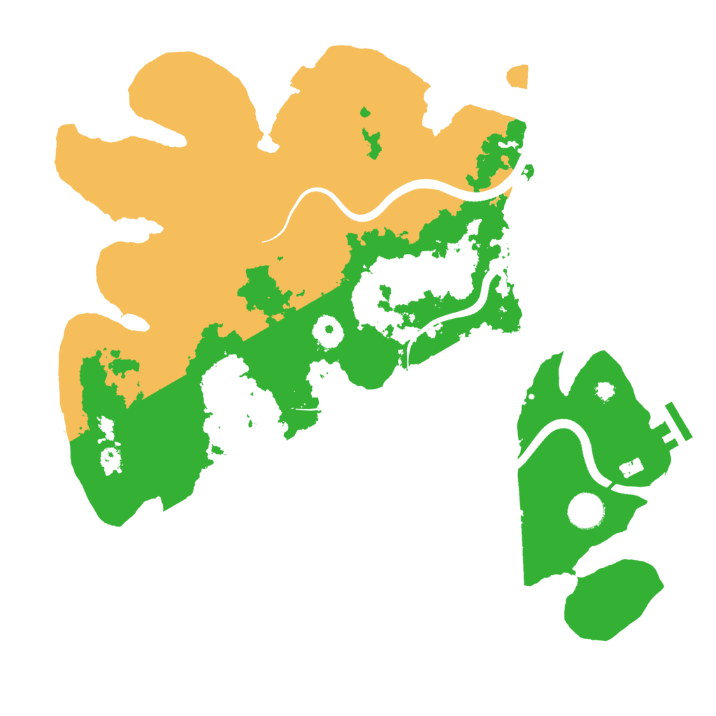 Biome Rust Map: Procedural Map, Size: 3500, Seed: 40282035