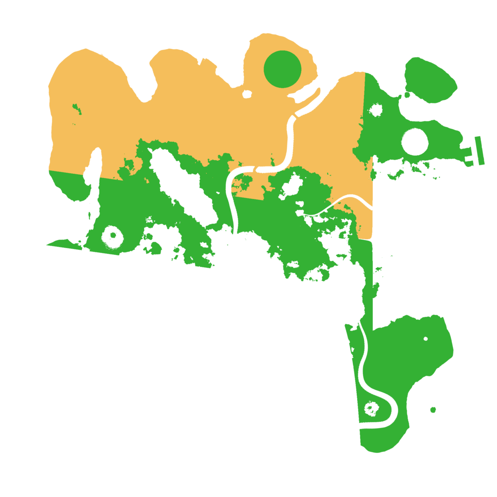 Biome Rust Map: Procedural Map, Size: 3500, Seed: 240559517