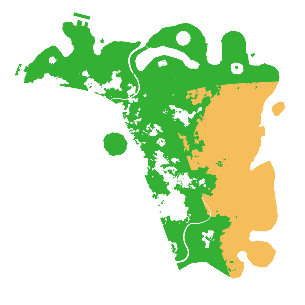 Biome Rust Map: Procedural Map, Size: 3700, Seed: 4390467