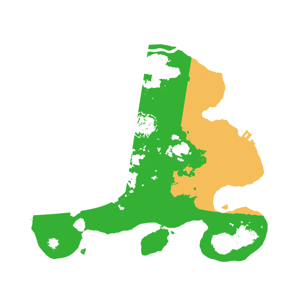 Biome Rust Map: Procedural Map, Size: 2500, Seed: 9237