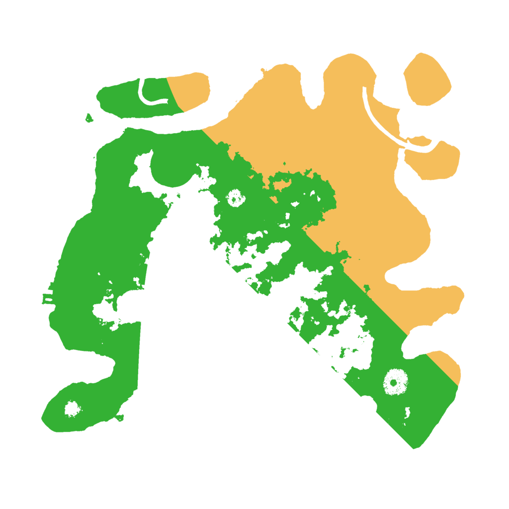 Biome Rust Map: Procedural Map, Size: 3000, Seed: 466814655