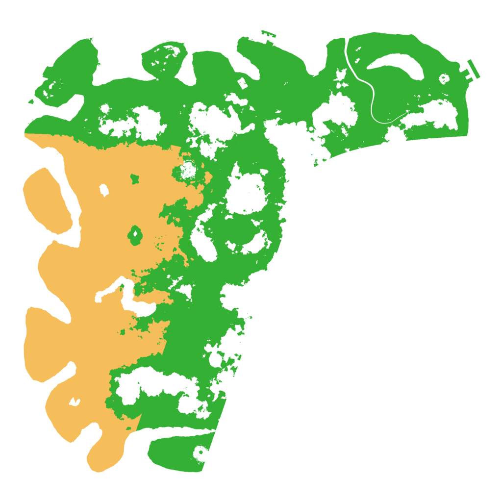 Biome Rust Map: Procedural Map, Size: 5000, Seed: 203484337