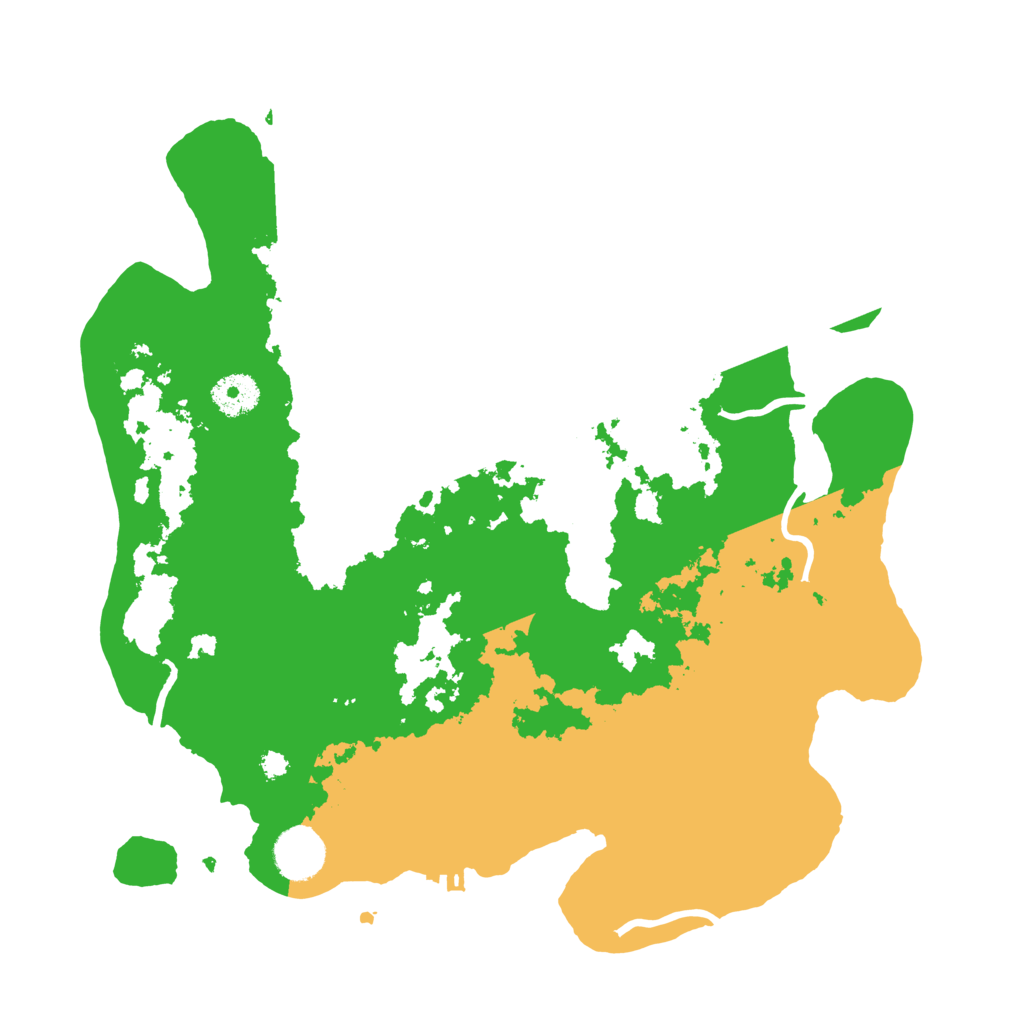 Biome Rust Map: Procedural Map, Size: 3500, Seed: 77045599