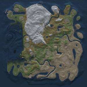 Thumbnail Rust Map: Procedural Map, Size: 4500, Seed: 1379645922, 16 Monuments