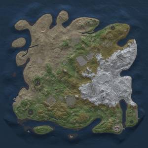 Thumbnail Rust Map: Procedural Map, Size: 3800, Seed: 739468011, 19 Monuments