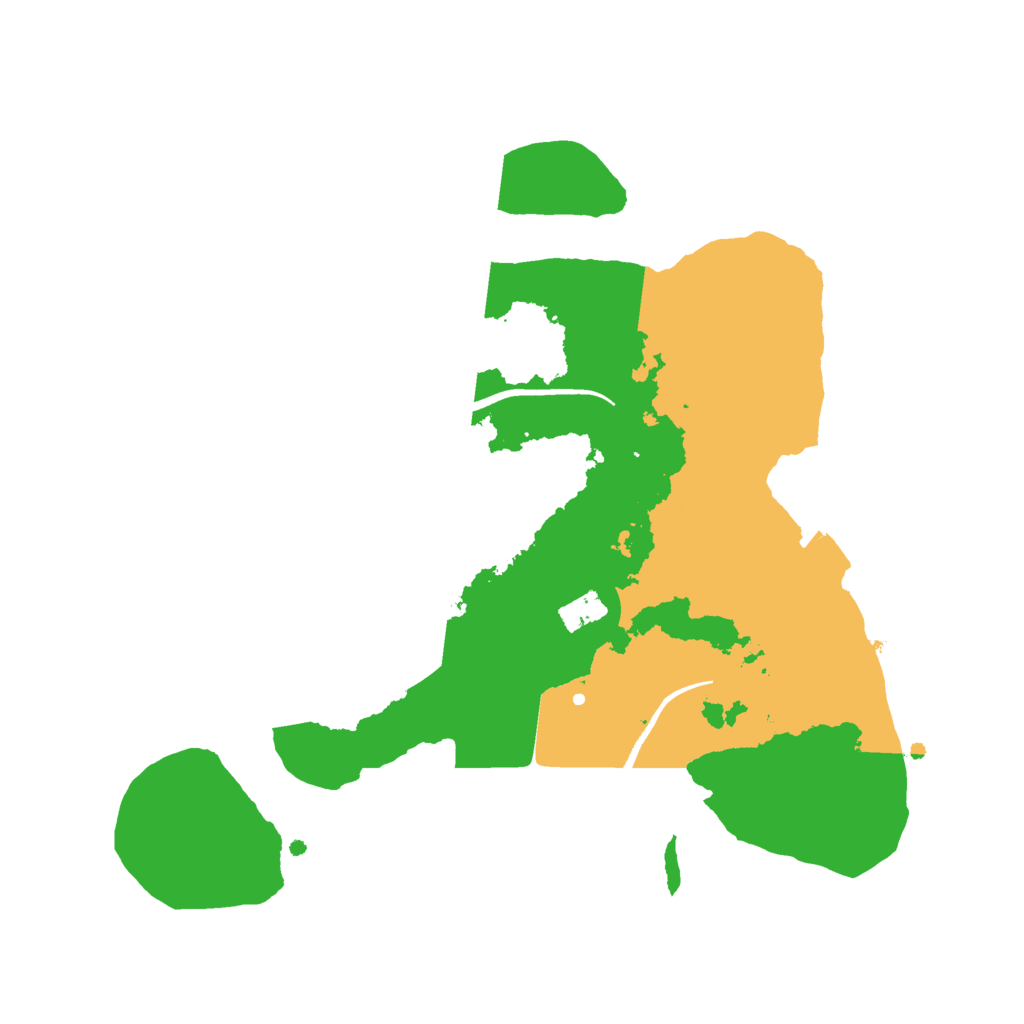 Biome Rust Map: Procedural Map, Size: 2500, Seed: 284299608