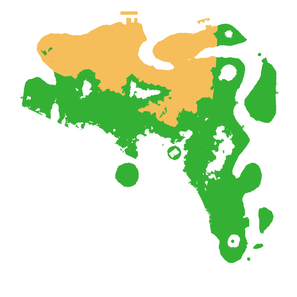 Biome Rust Map: Procedural Map, Size: 3500, Seed: 22783012