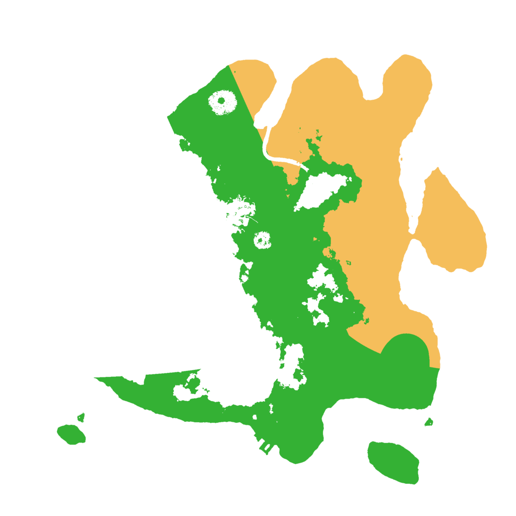 Biome Rust Map: Procedural Map, Size: 3000, Seed: 7172