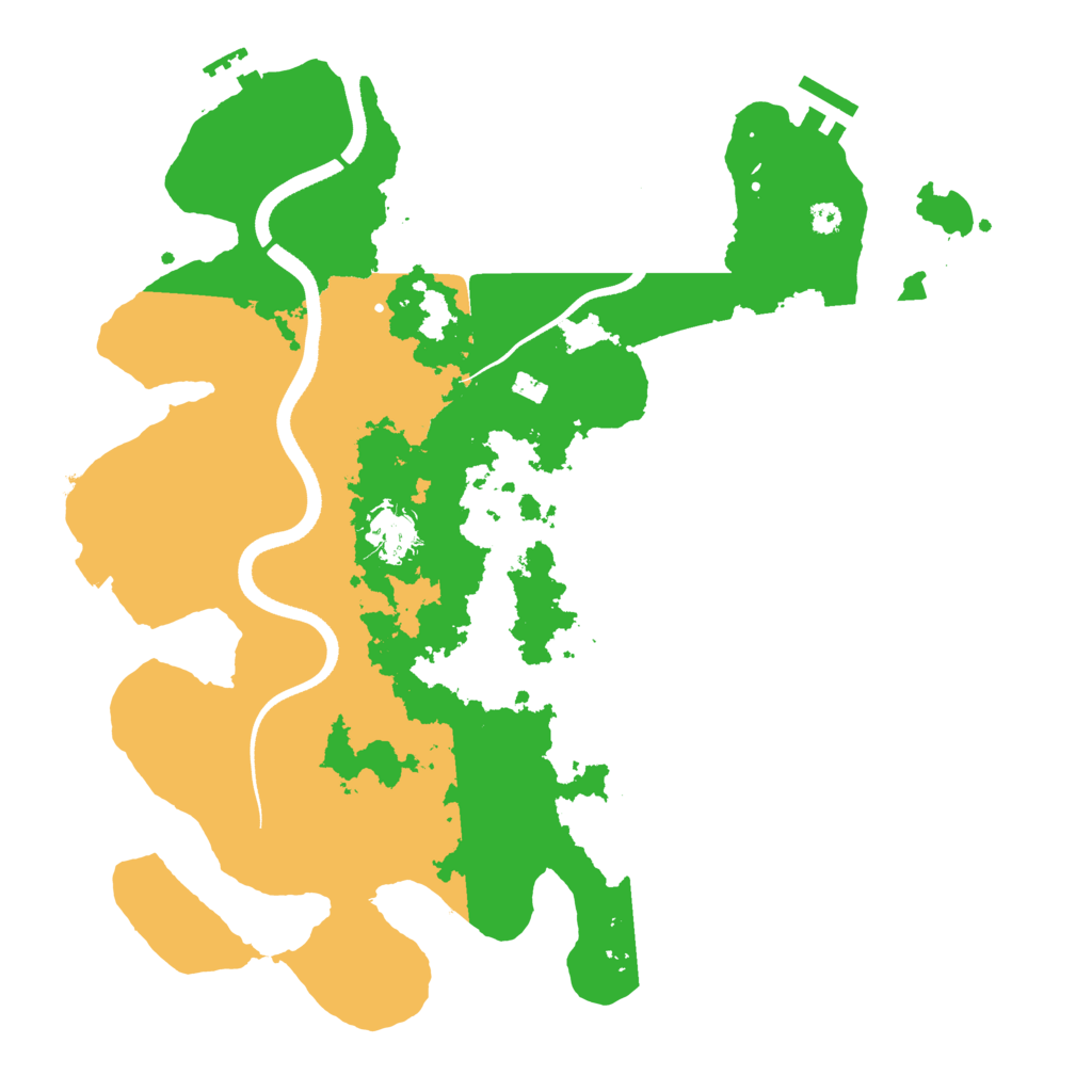 Biome Rust Map: Procedural Map, Size: 3500, Seed: 48585800