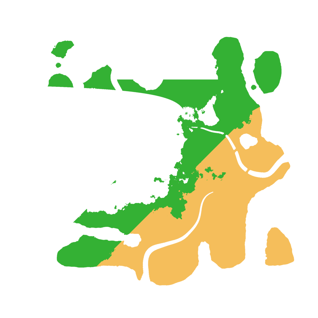 Biome Rust Map: Procedural Map, Size: 2500, Seed: 1354