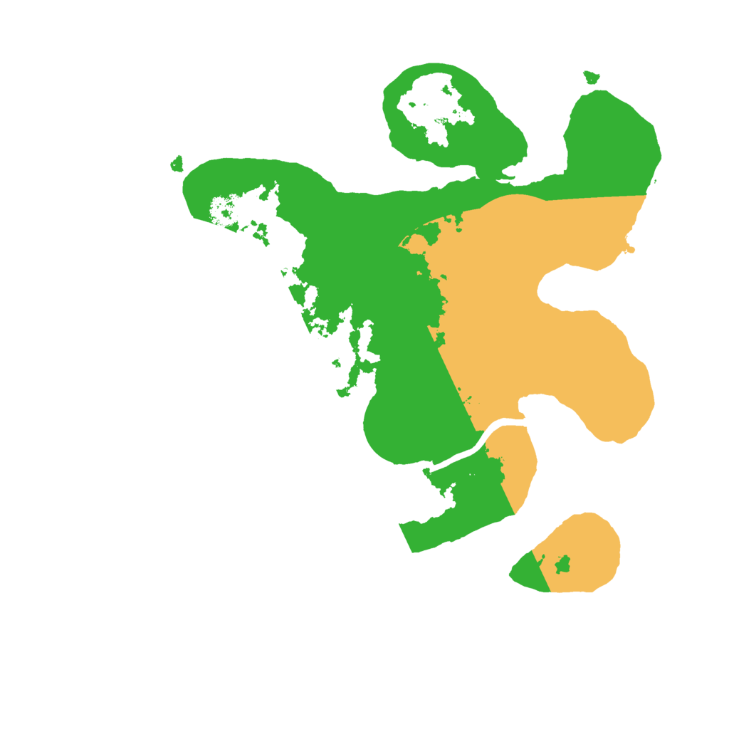 Biome Rust Map: Procedural Map, Size: 2400, Seed: 7343844
