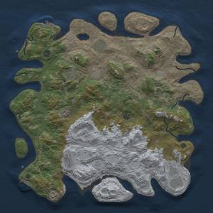 Thumbnail Rust Map: Procedural Map, Size: 4550, Seed: 1333399999, 19 Monuments