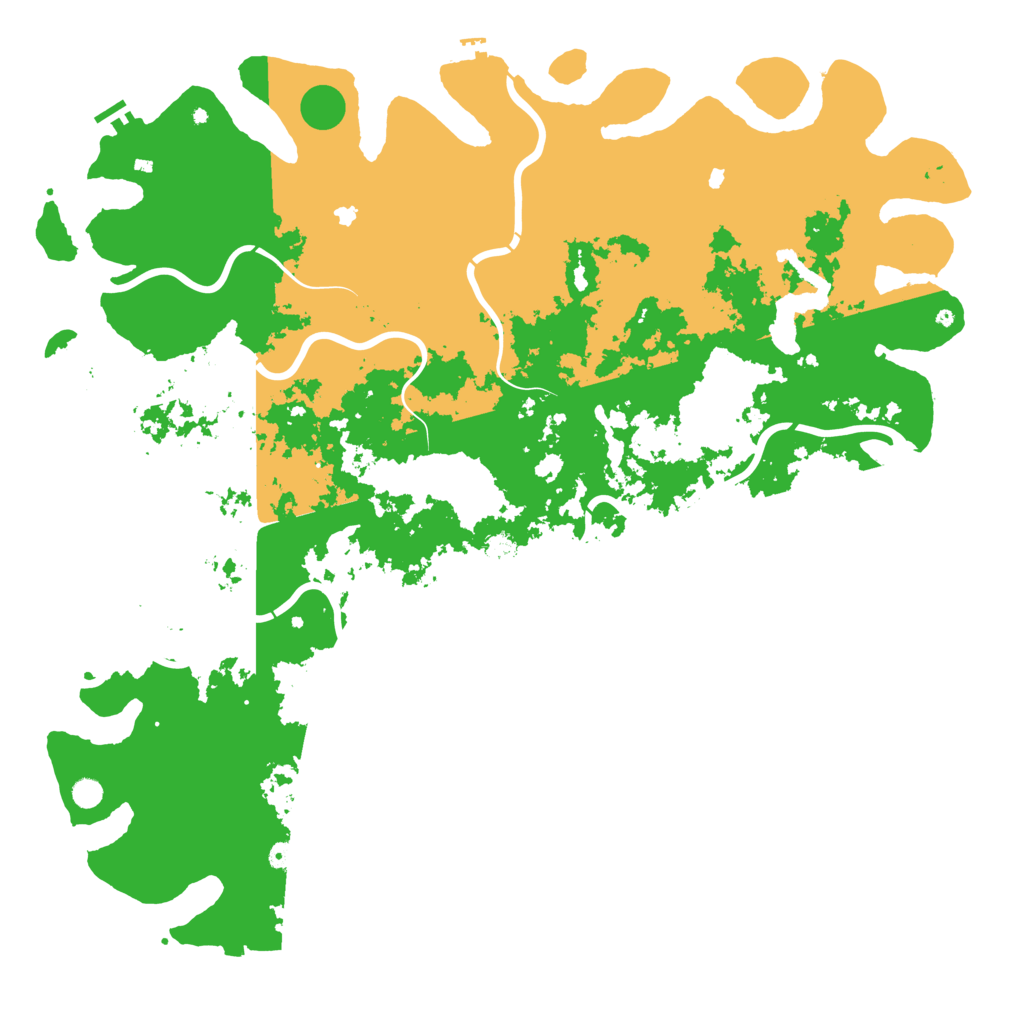 Biome Rust Map: Procedural Map, Size: 6000, Seed: 1966690128