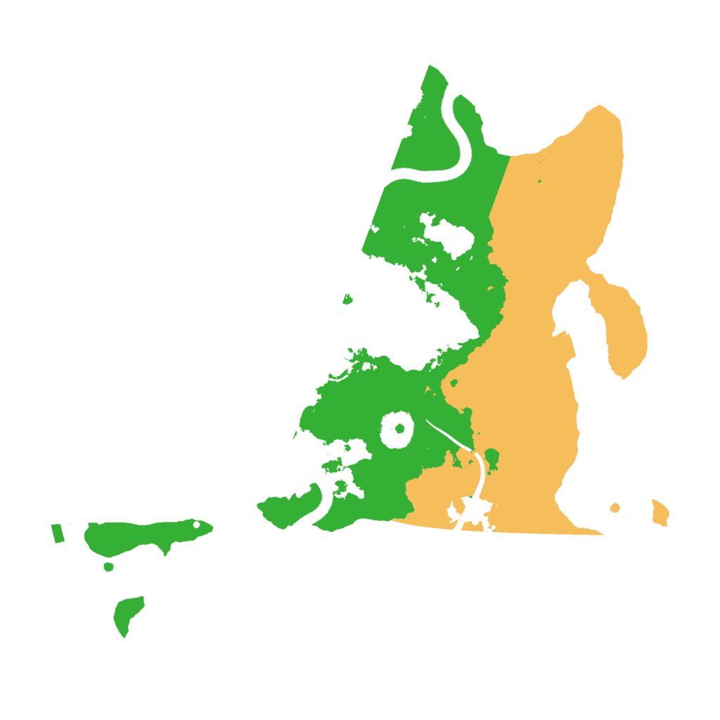 Biome Rust Map: Procedural Map, Size: 3000, Seed: 1235011483