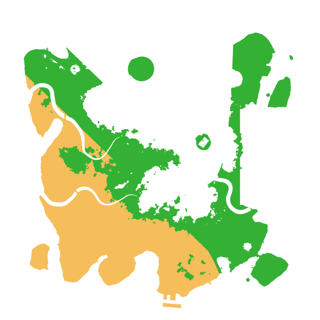 Biome Rust Map: Procedural Map, Size: 3500, Seed: 2105058066