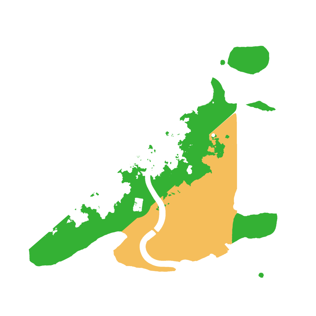 Biome Rust Map: Procedural Map, Size: 2500, Seed: 318038251