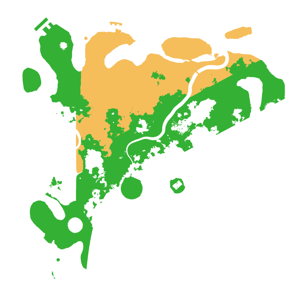Biome Rust Map: Procedural Map, Size: 3700, Seed: 504964530