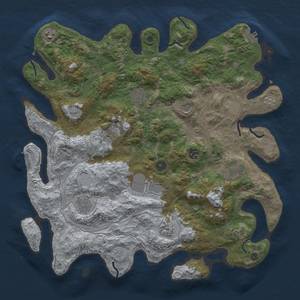 Thumbnail Rust Map: Procedural Map, Size: 4250, Seed: 799562975, 18 Monuments