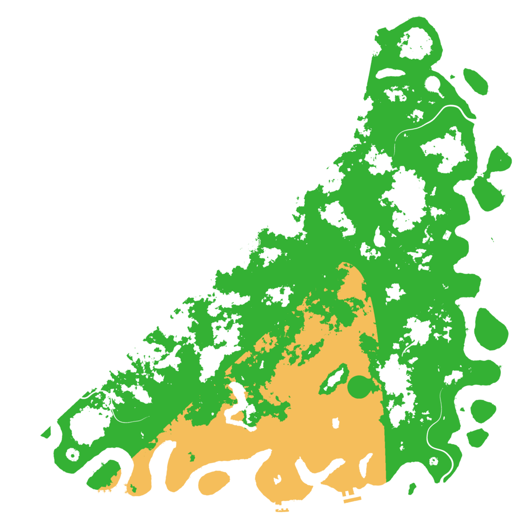 Biome Rust Map: Procedural Map, Size: 6000, Seed: 547365