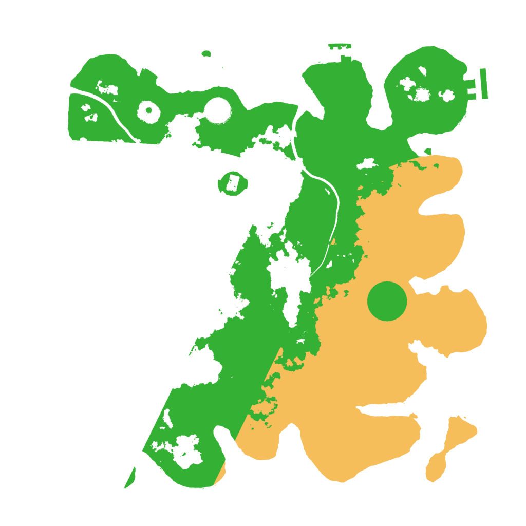 Biome Rust Map: Procedural Map, Size: 3500, Seed: 8974