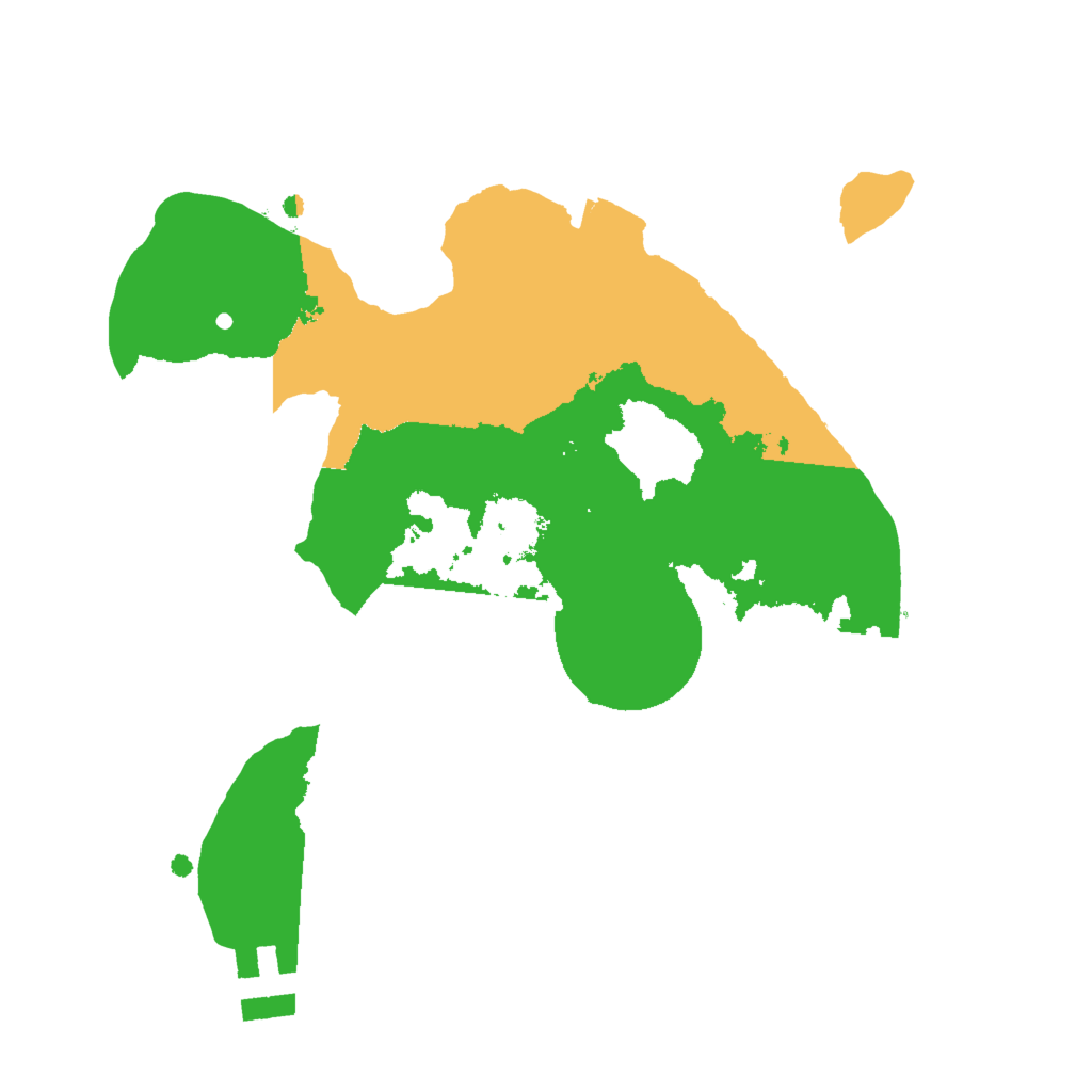 Biome Rust Map: Procedural Map, Size: 2000, Seed: 4301