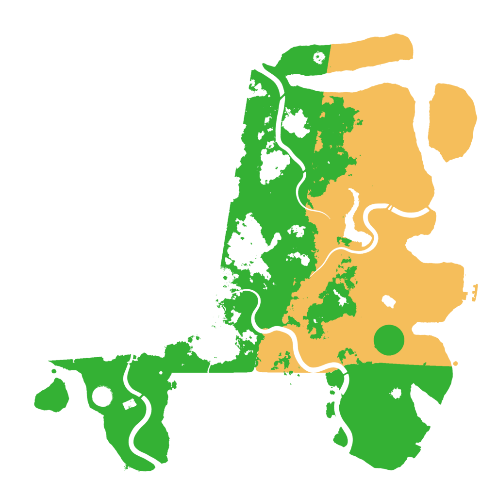 Biome Rust Map: Procedural Map, Size: 4300, Seed: 46
