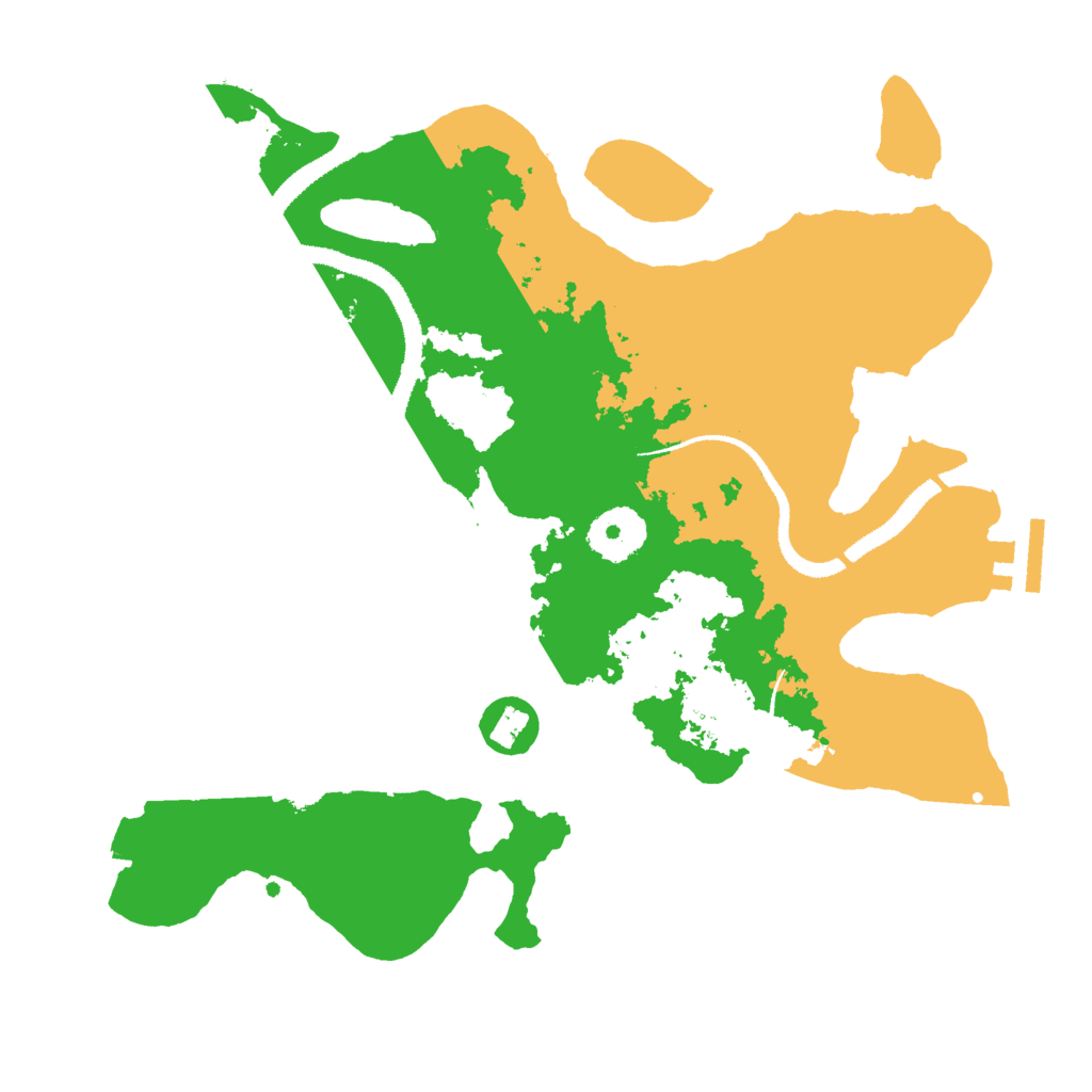 Biome Rust Map: Procedural Map, Size: 3000, Seed: 848443284