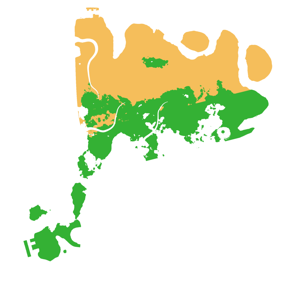 Biome Rust Map: Procedural Map, Size: 3500, Seed: 1302007