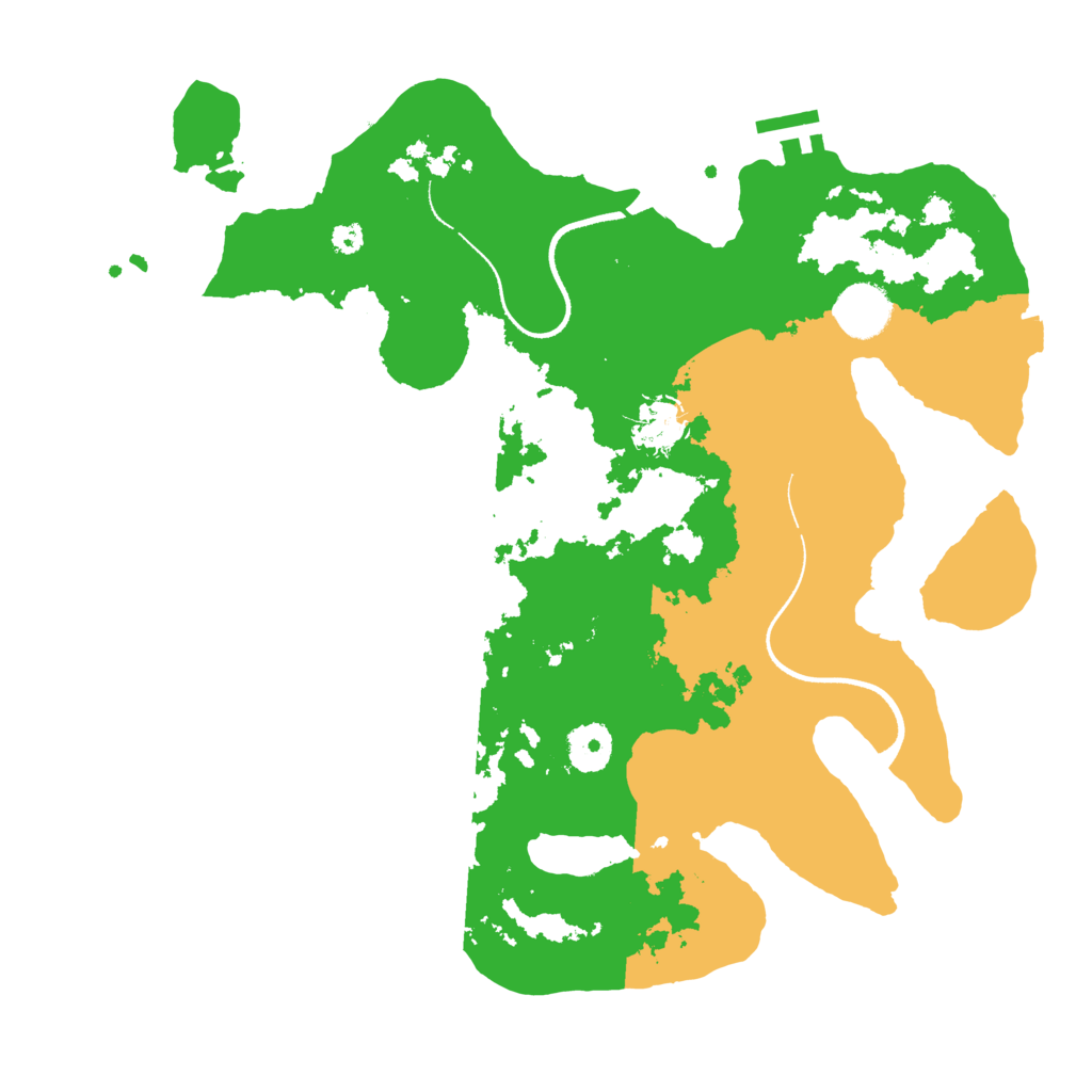 Biome Rust Map: Procedural Map, Size: 3500, Seed: 177765518