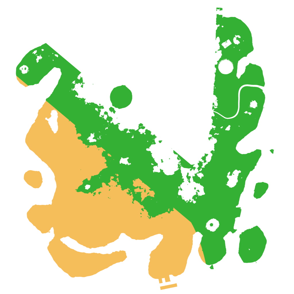 Biome Rust Map: Procedural Map, Size: 3500, Seed: 9614082