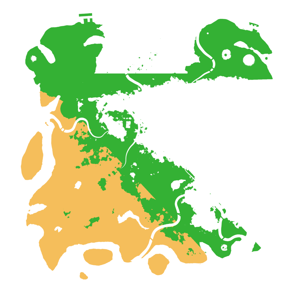 Biome Rust Map: Procedural Map, Size: 4500, Seed: 1321799400