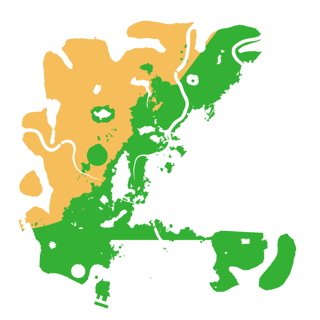 Biome Rust Map: Procedural Map, Size: 4100, Seed: 18278546