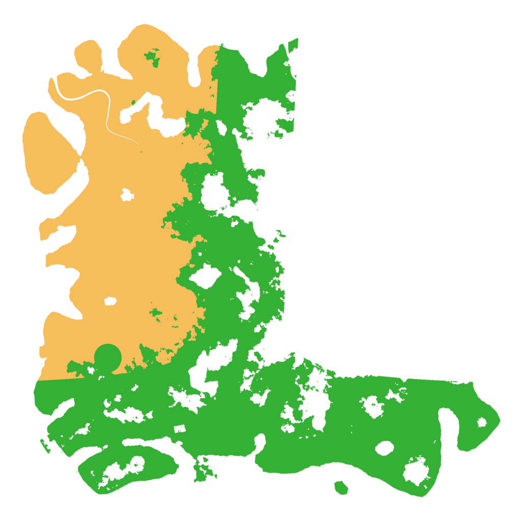 Biome Rust Map: Procedural Map, Size: 5000, Seed: 8191