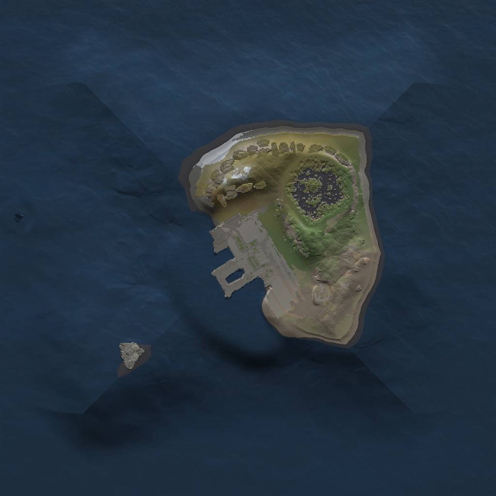 Rust Map: Procedural Map, Size: 1000, Seed: 91664352, 4 Monuments