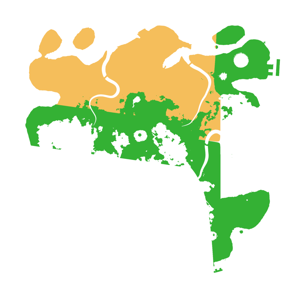 Biome Rust Map: Procedural Map, Size: 3550, Seed: 94053663