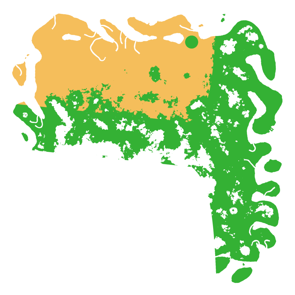 Biome Rust Map: Procedural Map, Size: 6000, Seed: 23425255