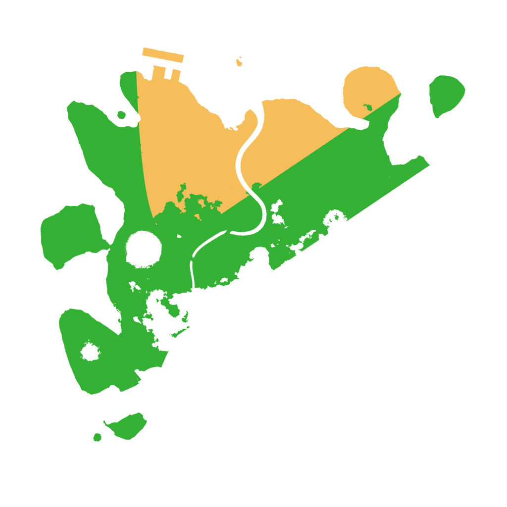 Biome Rust Map: Procedural Map, Size: 2500, Seed: 1801114338