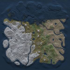 Thumbnail Rust Map: Procedural Map, Size: 4500, Seed: 4170426, 16 Monuments
