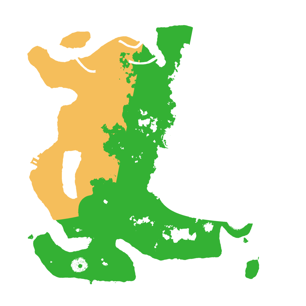 Biome Rust Map: Procedural Map, Size: 3000, Seed: 15645