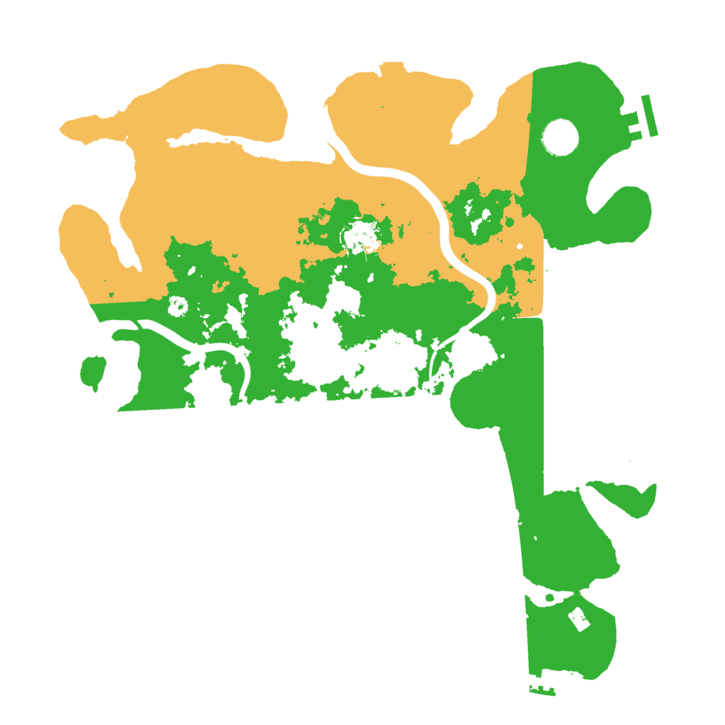 Biome Rust Map: Procedural Map, Size: 3500, Seed: 43776467