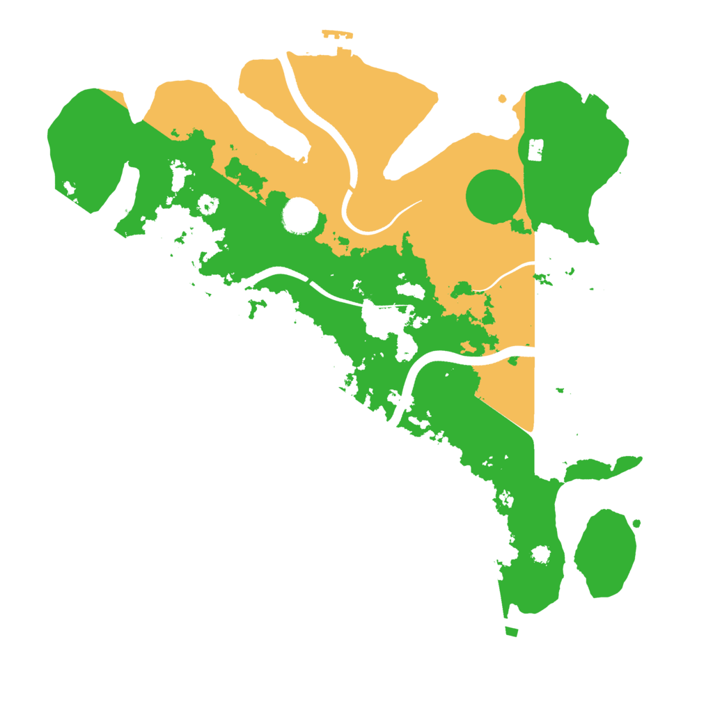 Biome Rust Map: Procedural Map, Size: 3500, Seed: 278914286