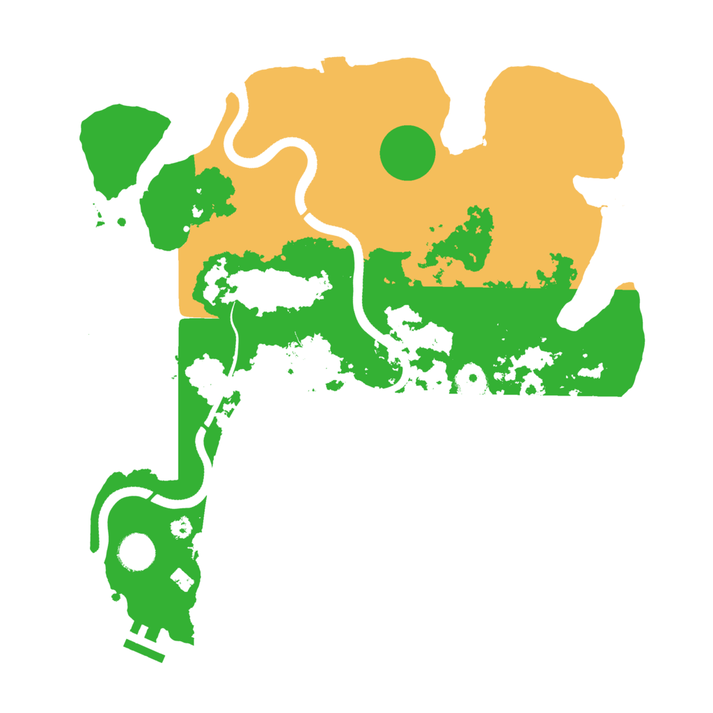 Biome Rust Map: Procedural Map, Size: 3400, Seed: 6464025