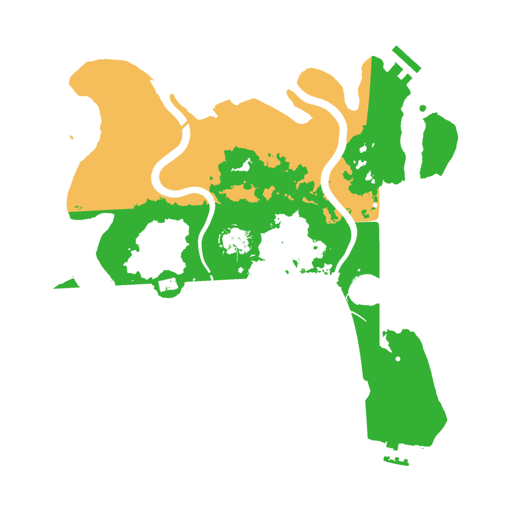 Biome Rust Map: Procedural Map, Size: 3000, Seed: 469322488