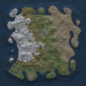 Thumbnail Rust Map: Procedural Map, Size: 4250, Seed: 3453245, 18 Monuments