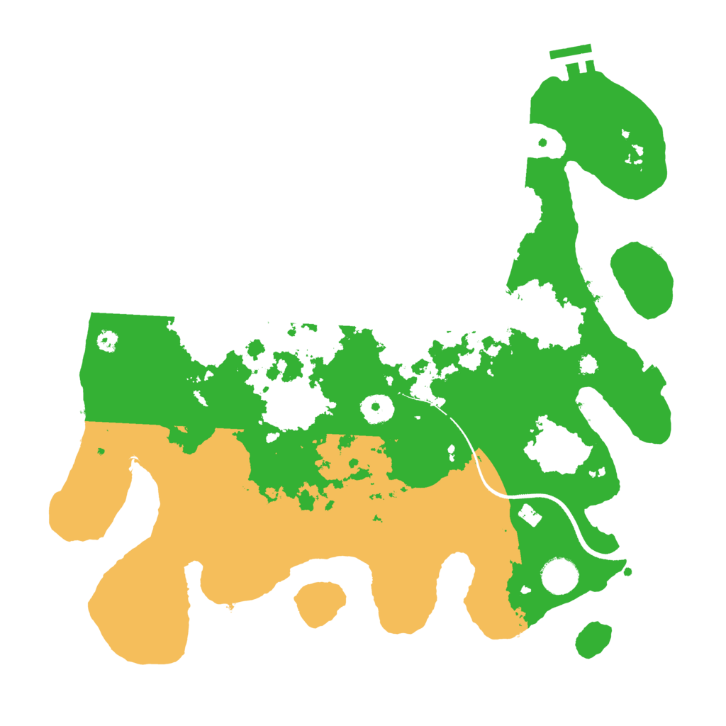 Biome Rust Map: Procedural Map, Size: 3500, Seed: 2014941522