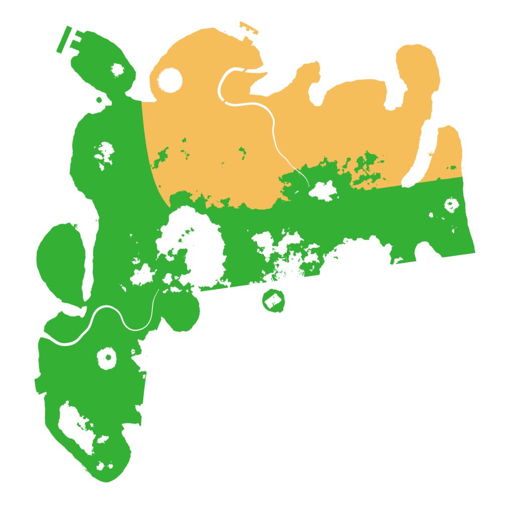 Biome Rust Map: Procedural Map, Size: 3700, Seed: 78822732