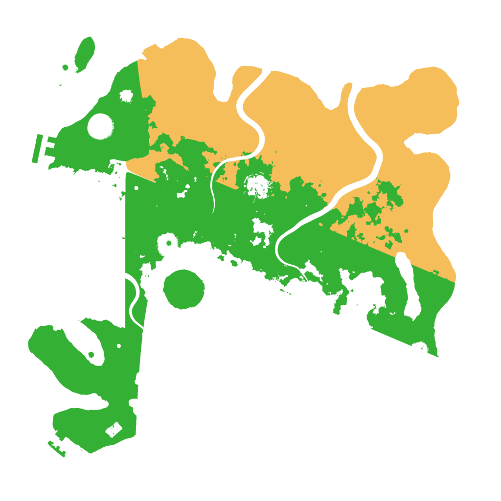 Biome Rust Map: Procedural Map, Size: 3500, Seed: 17135