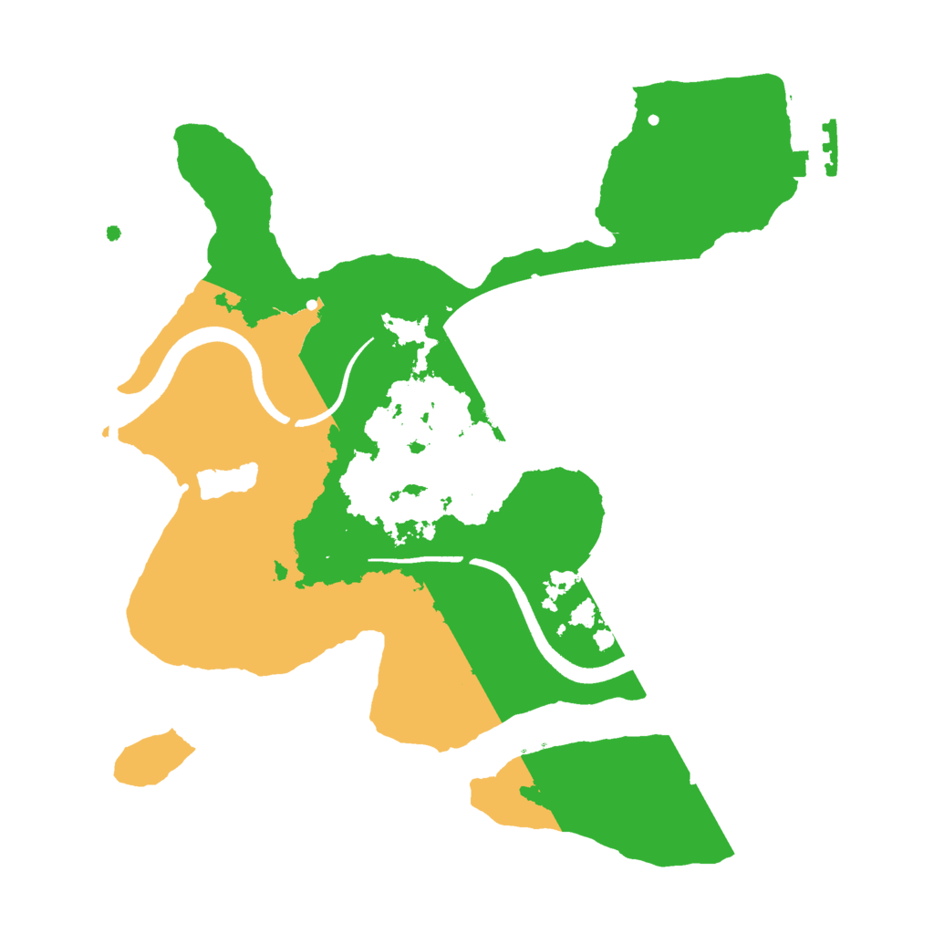 Biome Rust Map: Procedural Map, Size: 2500, Seed: 5237